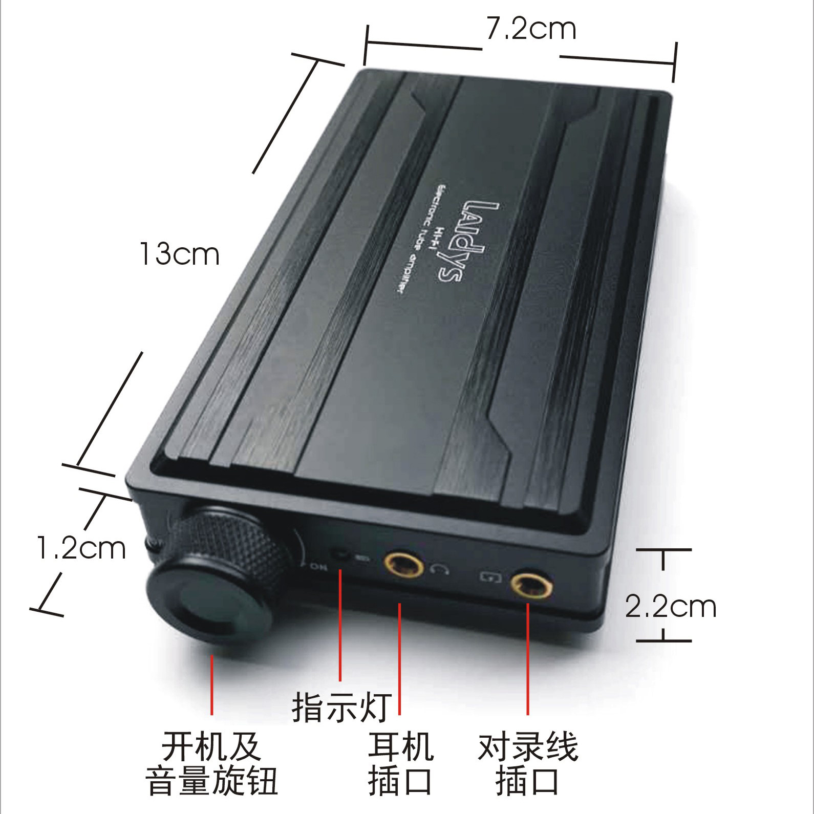 Headphone Amplifier Dac - LAIDYS 휴대용 튜브형 헤드폰 앰프, 하이파이(HiFi)