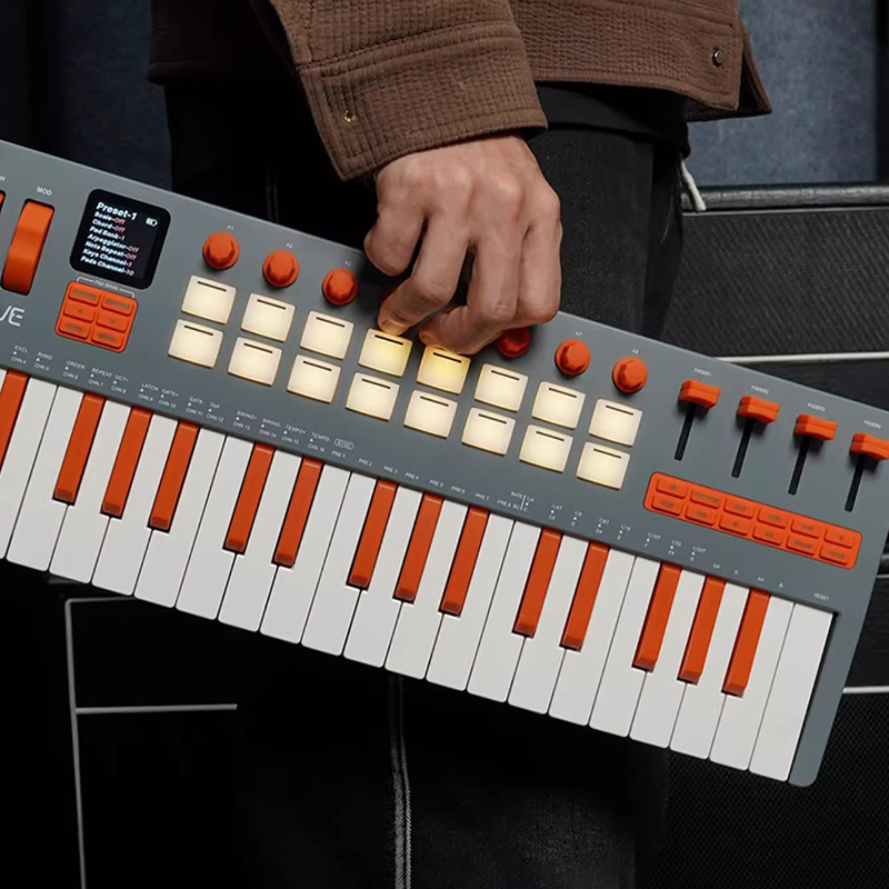 Midi Controller Pad - 37키 MIDI 키보드 휴대용 블루투스 타악기