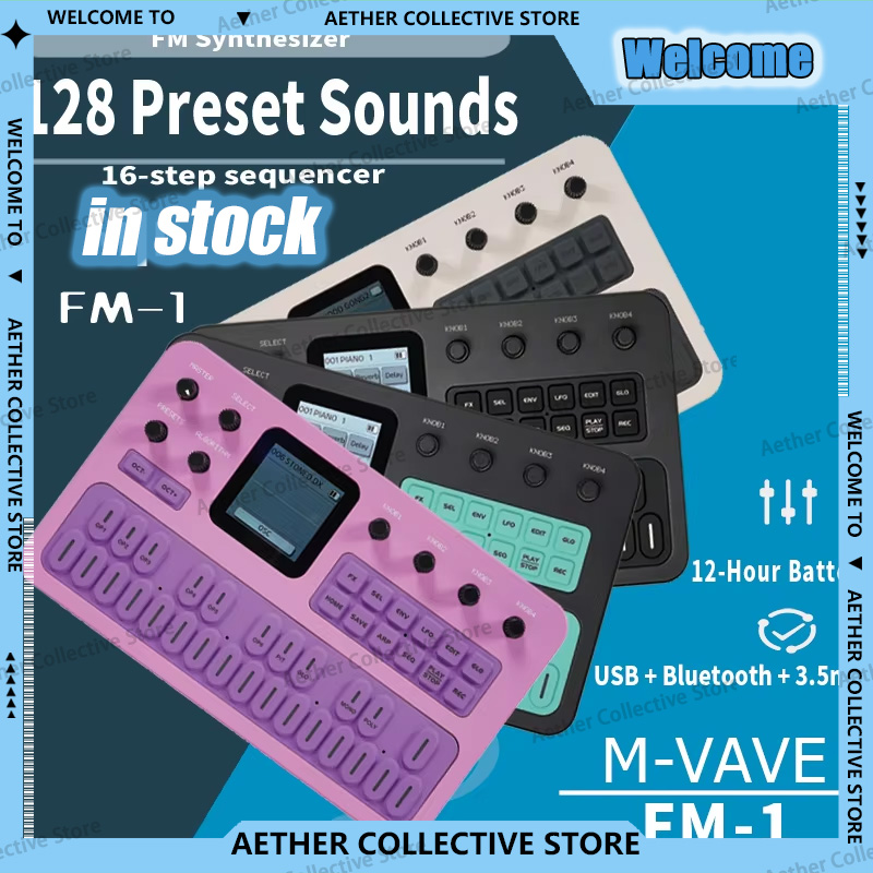 M-VAVE FM1 휴대용 FM 신디사이저, 블루투스  - Midi Controller Pad 리뷰 및 가격